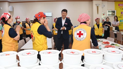 적십자봉사회해운대지회 취약계층 삼계탕 나눔행사