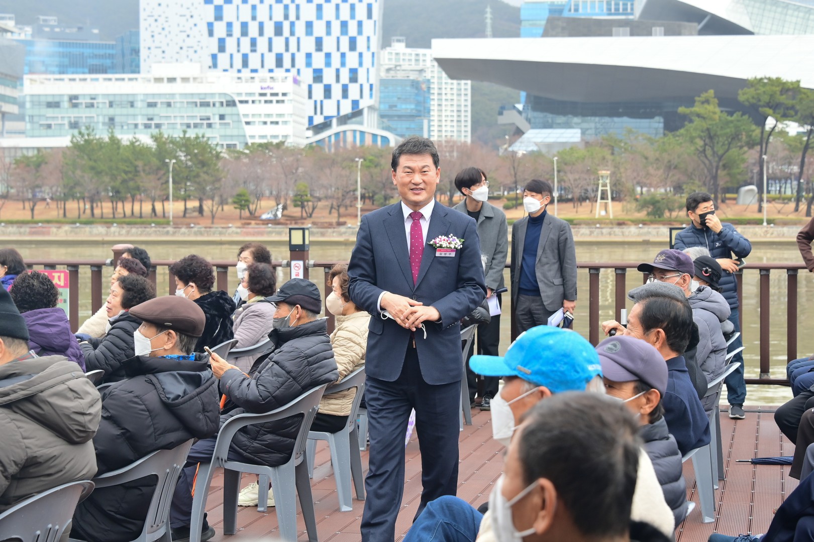수영강 휴먼브릿지 조성공사 기공식 4