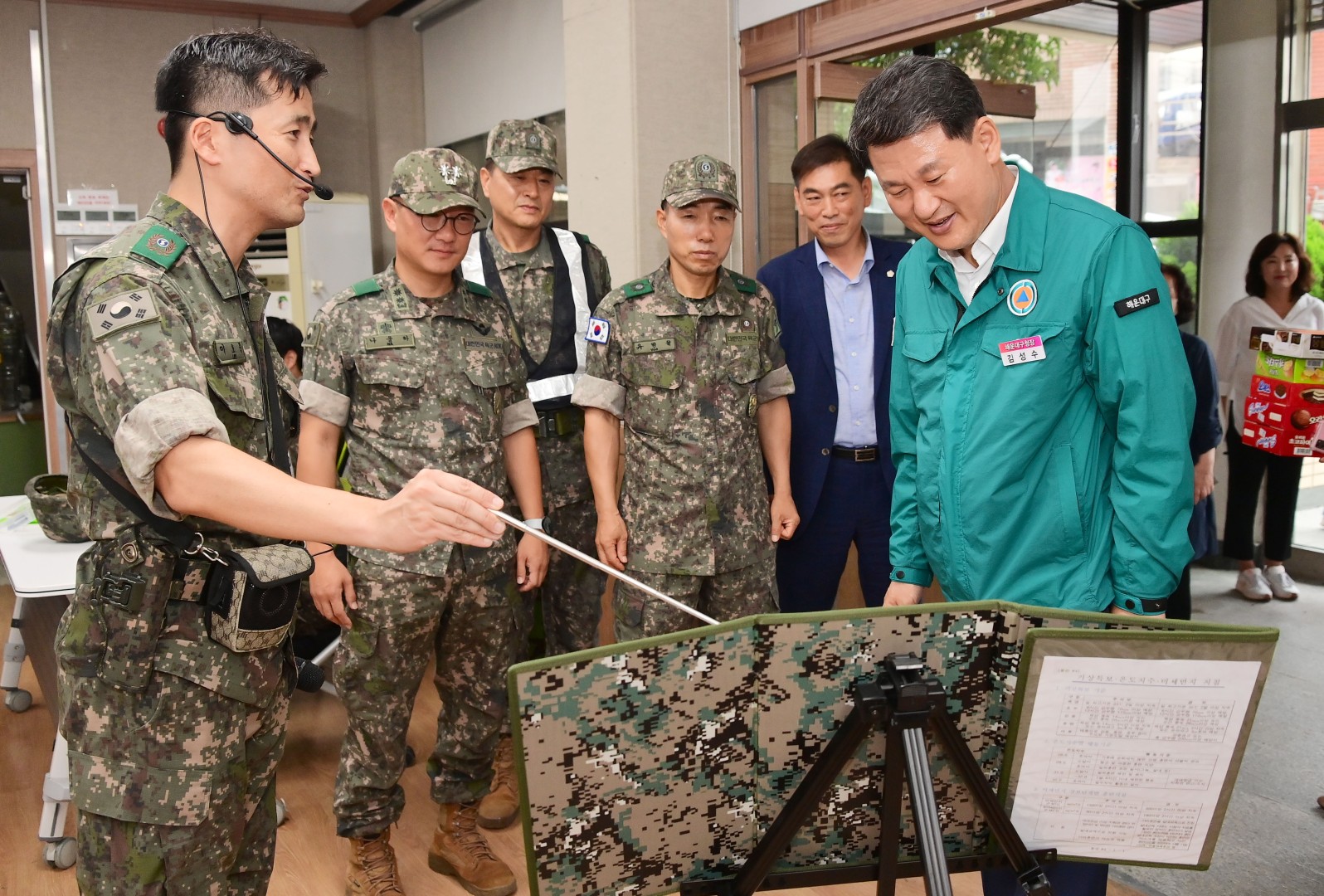 예비군 훈련 방문 격려 1