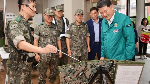 예비군 훈련 방문 격려