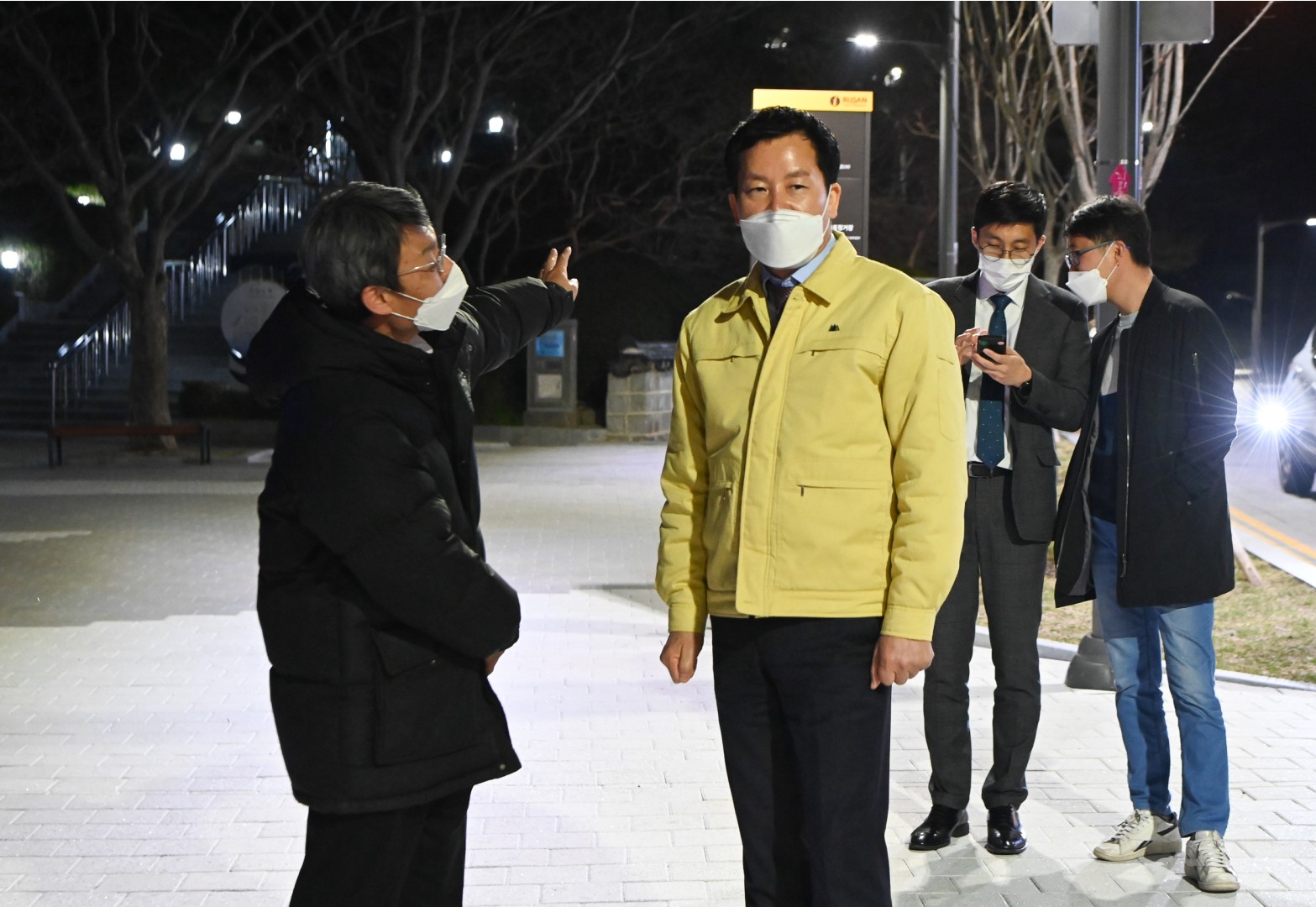 경관조명 시연 현장방문 14