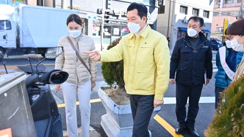 재송시장농협앞 사거리