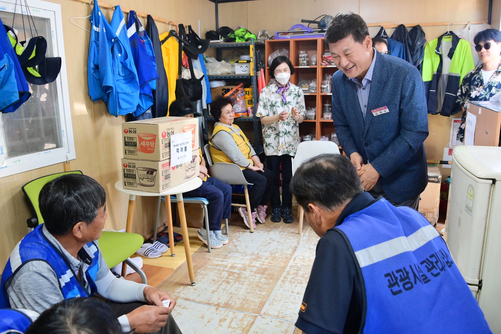 해수욕장 운영 유관기관 근무자 격려(송정) 10