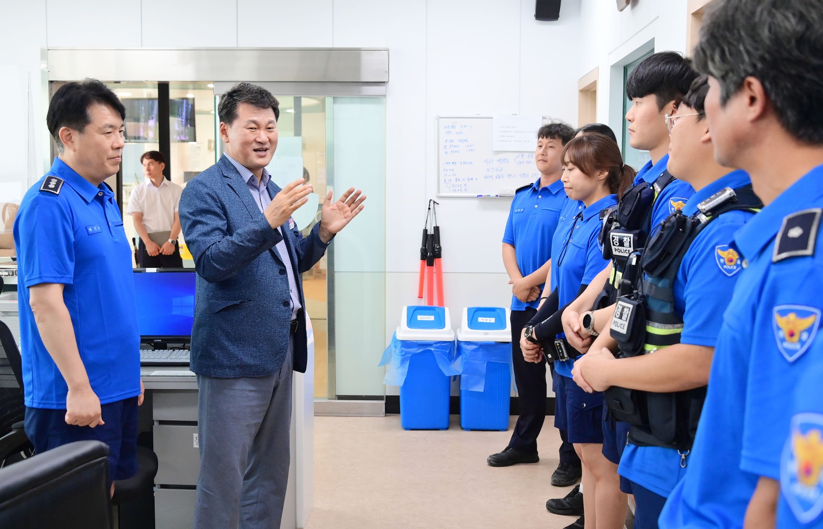 해수욕장 운영 유관기관 근무자 격려(해운대) 19