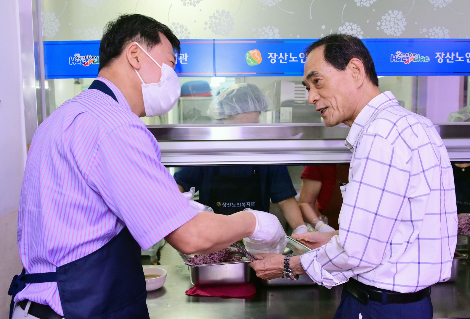 장산노인복지관 급식 봉사 5