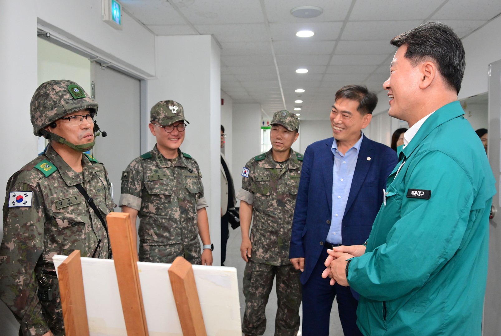 예비군 훈련 방문 격려 2