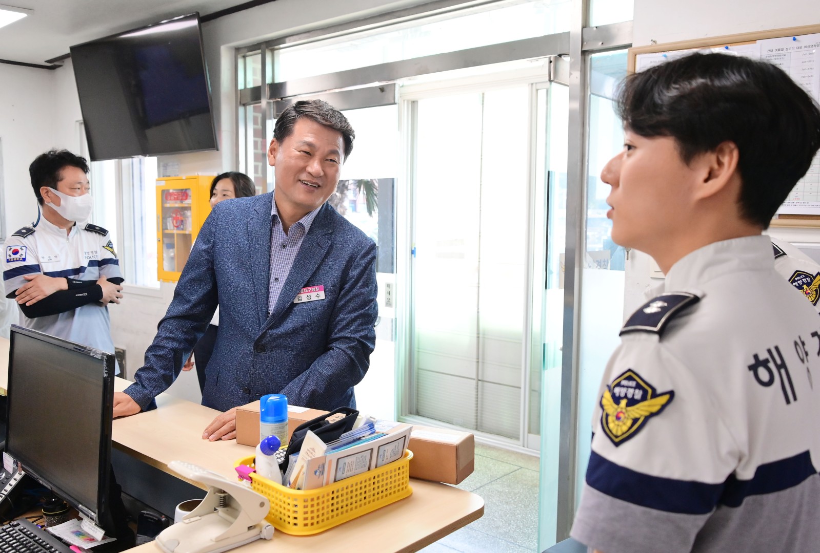 해수욕장 운영 유관기관 근무자 격려(송정) 3