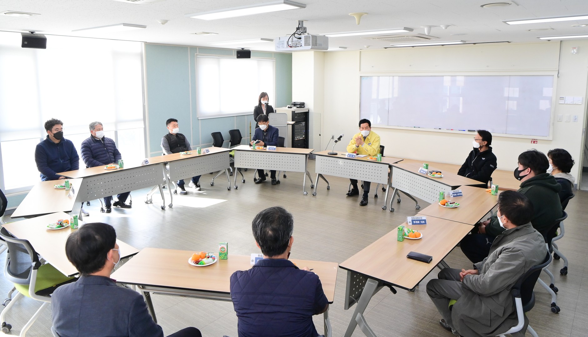 전통시장 마스크전달 2