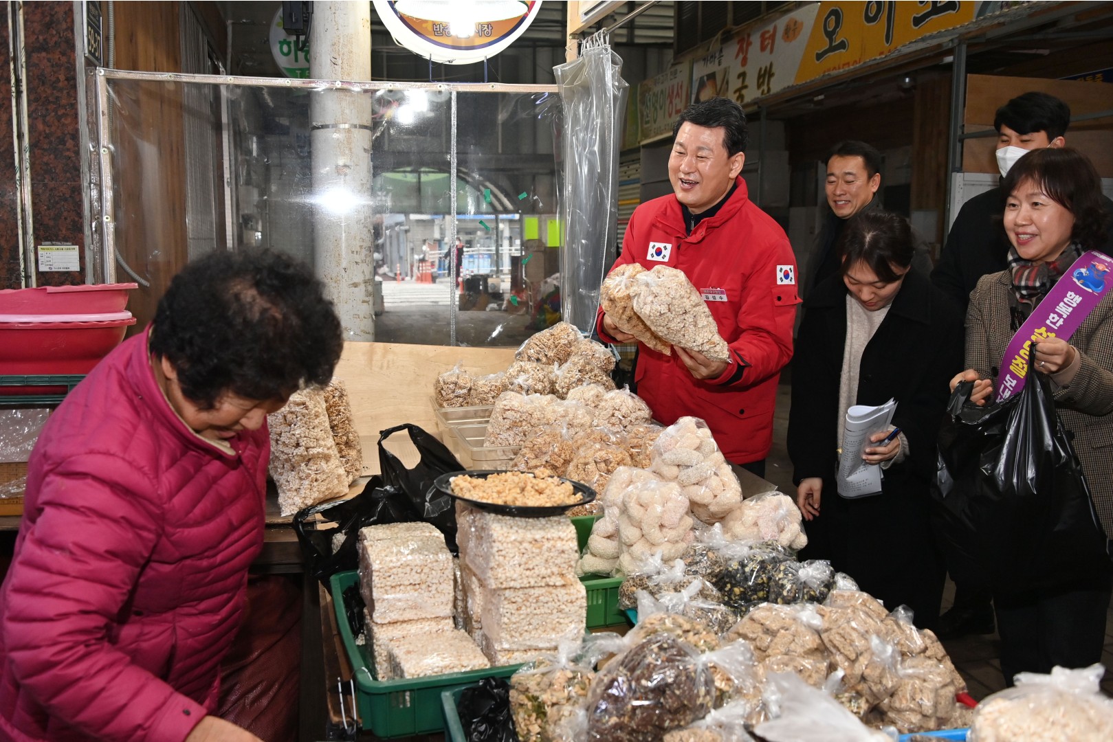 설맞이 전통시장 방문(반송큰시장) 3