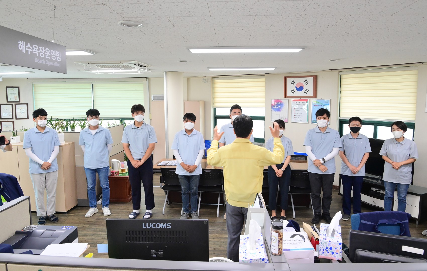 해운대해수욕장 격려방문 20