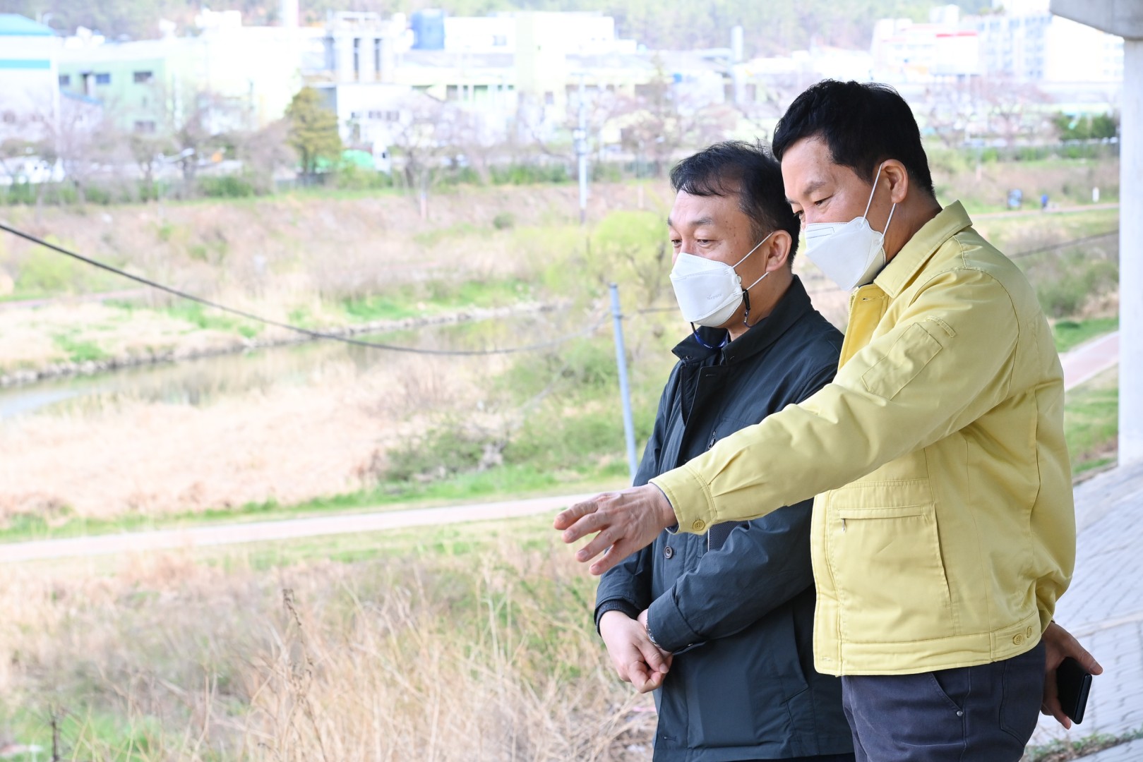 고가교 하부 바람숲길 조성 현장 3