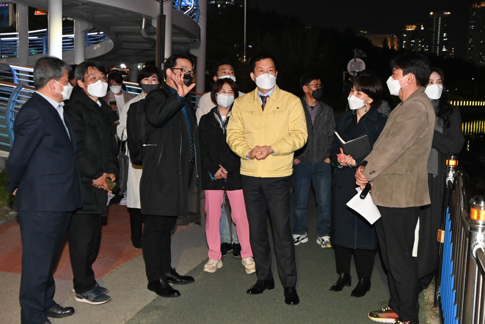 경관조명 시연 현장방문 1