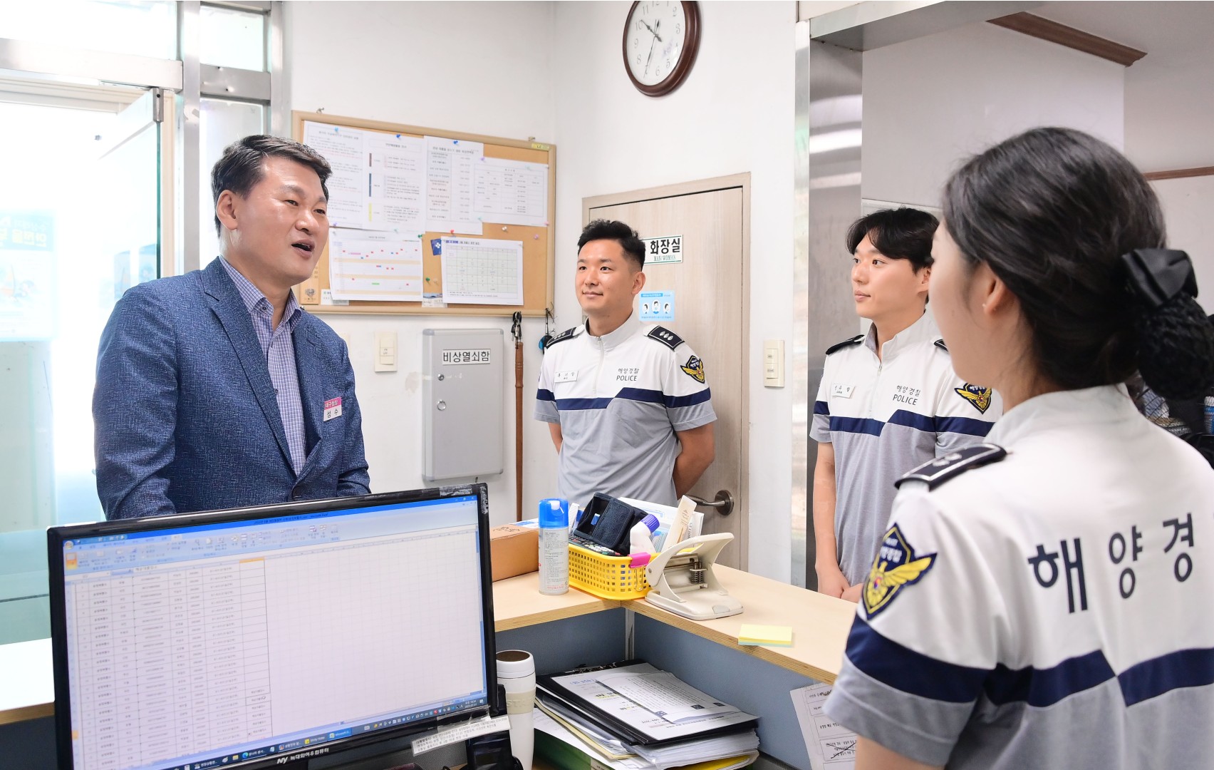 해수욕장 운영 유관기관 근무자 격려(송정) 2