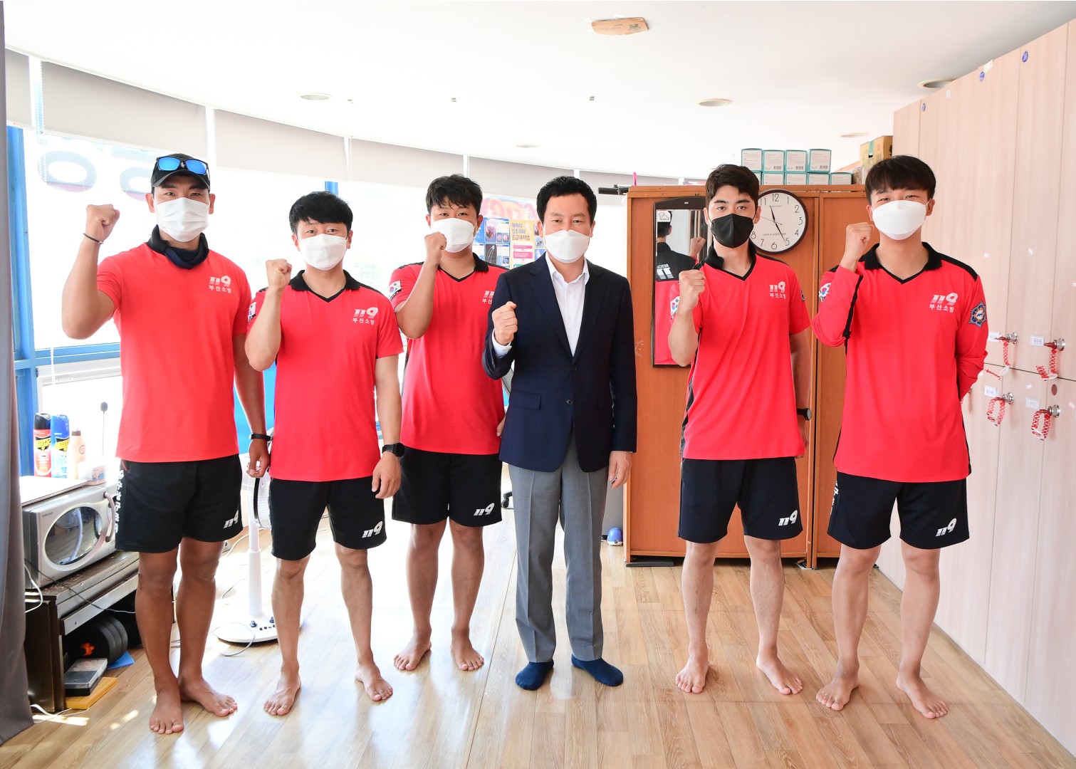 송정해수욕장 근무자 격려 13