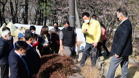 좌동 족구장공사 현장방문