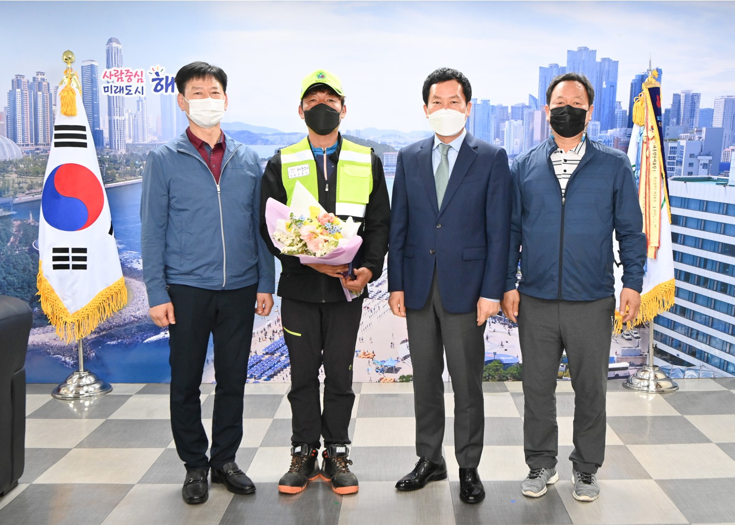반여3동 화재현장 인명대피 3