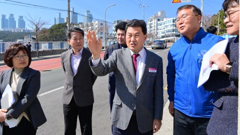 현장방문-청사포 건널목 안전