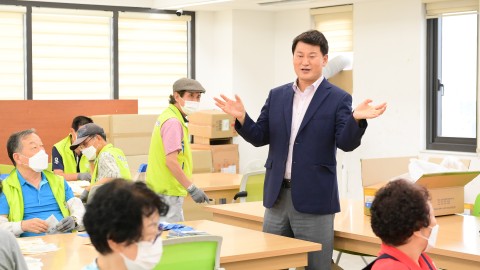어르신 공동작업장 방문