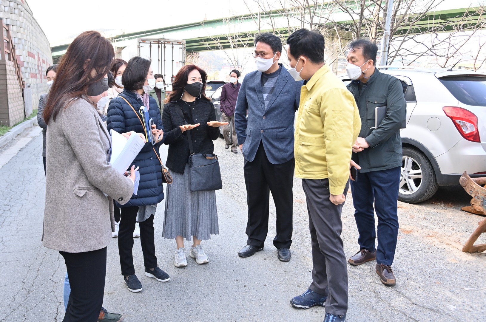 고가교 하부 바람숲길 조성 현장 16