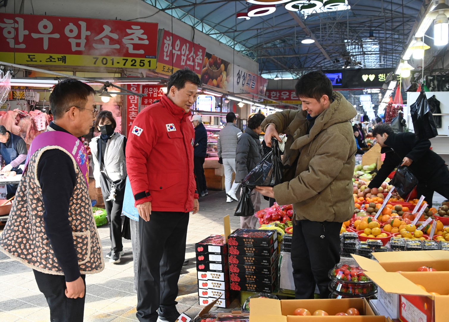 설 맞이 전통시장 방문(좌동재래시장) 8