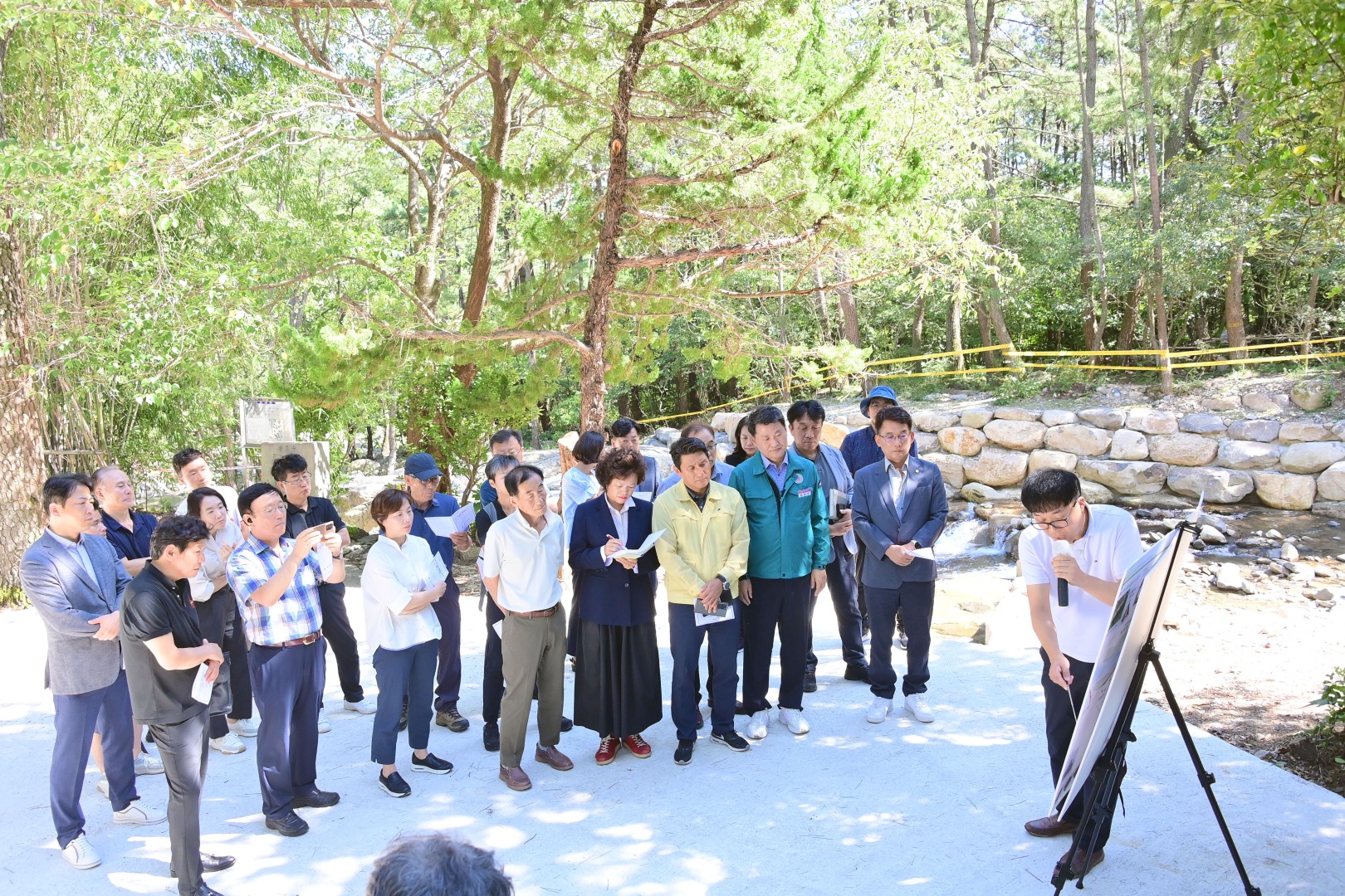 현장설명회(장산계곡 주변 힐링쉼터 경관사업) 1