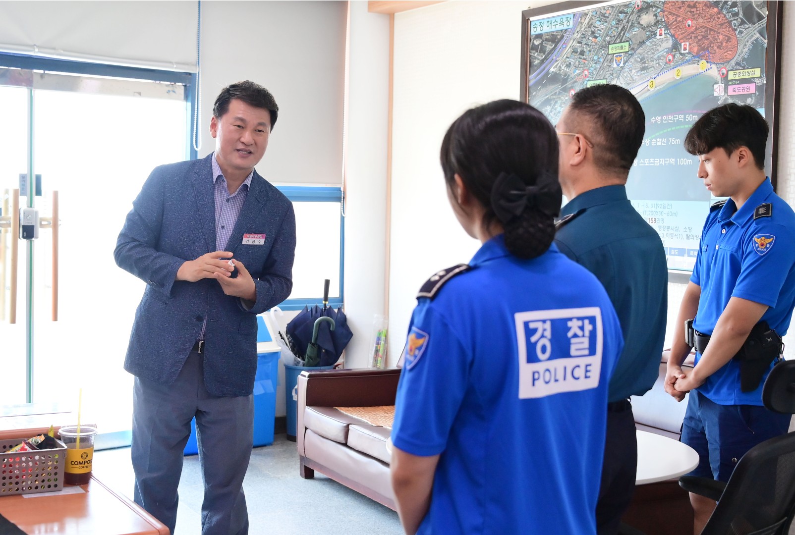 해수욕장 운영 유관기관 근무자 격려(송정) 28