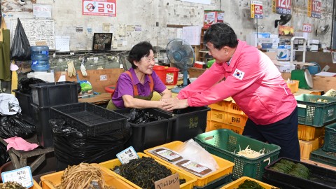 추석 맞이 전통시장 방문(반여농산물시장)