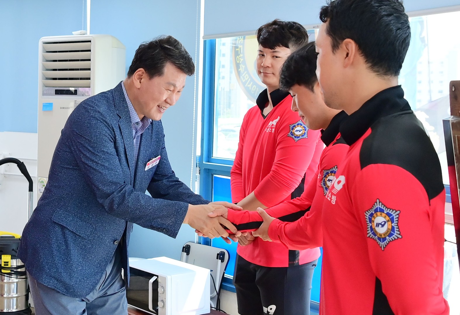 해수욕장 운영 유관기관 근무자 격려(송정) 18