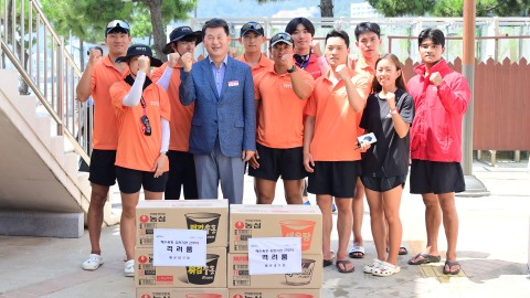 해수욕장 운영 유관기관 근무자 격려(송정)
