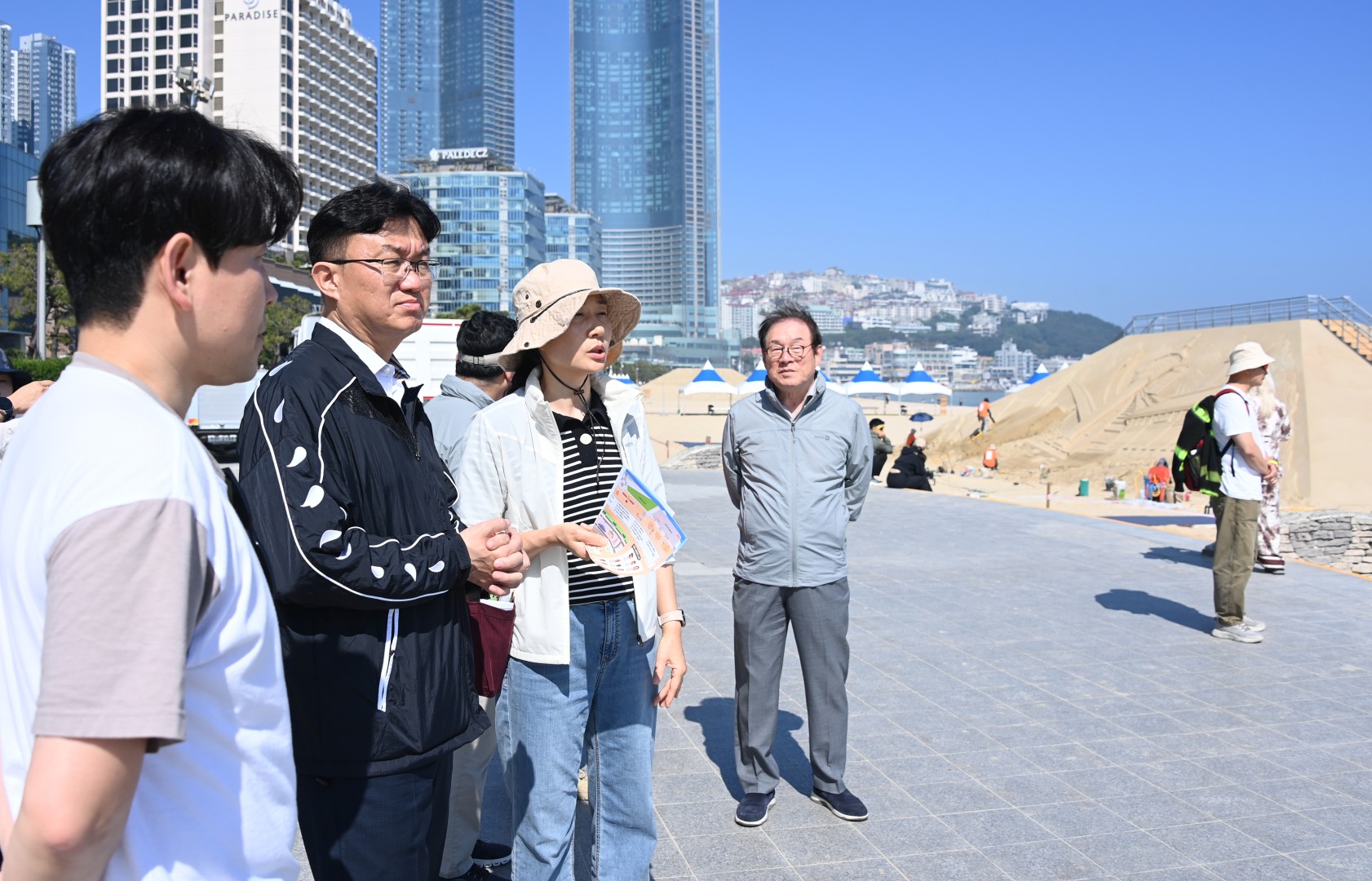 해운대 모래축제 현장 점검 4