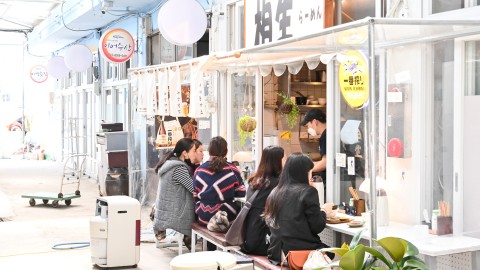 우2동 시장 방문