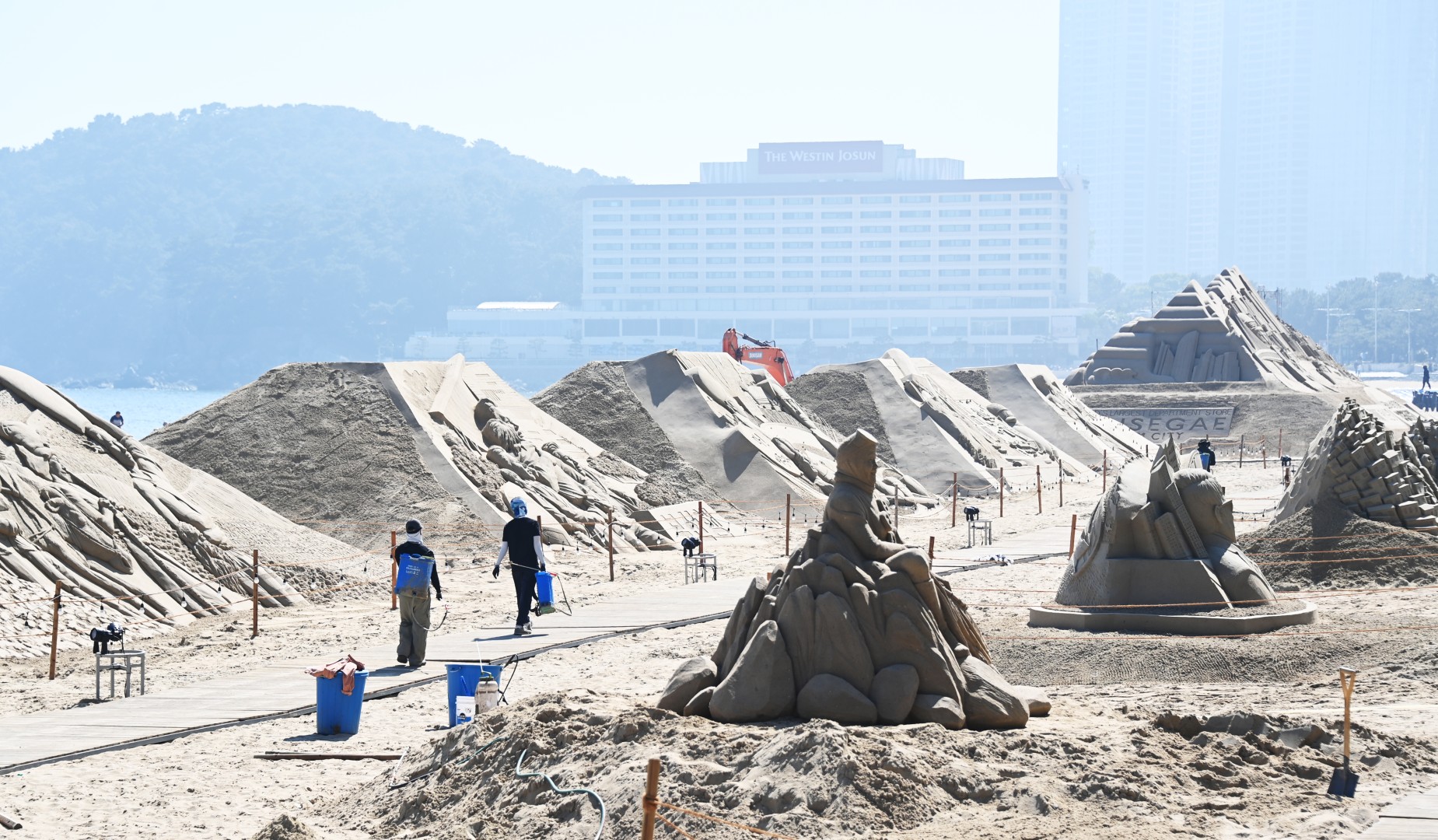 해운대 모래축제 현장 점검 5