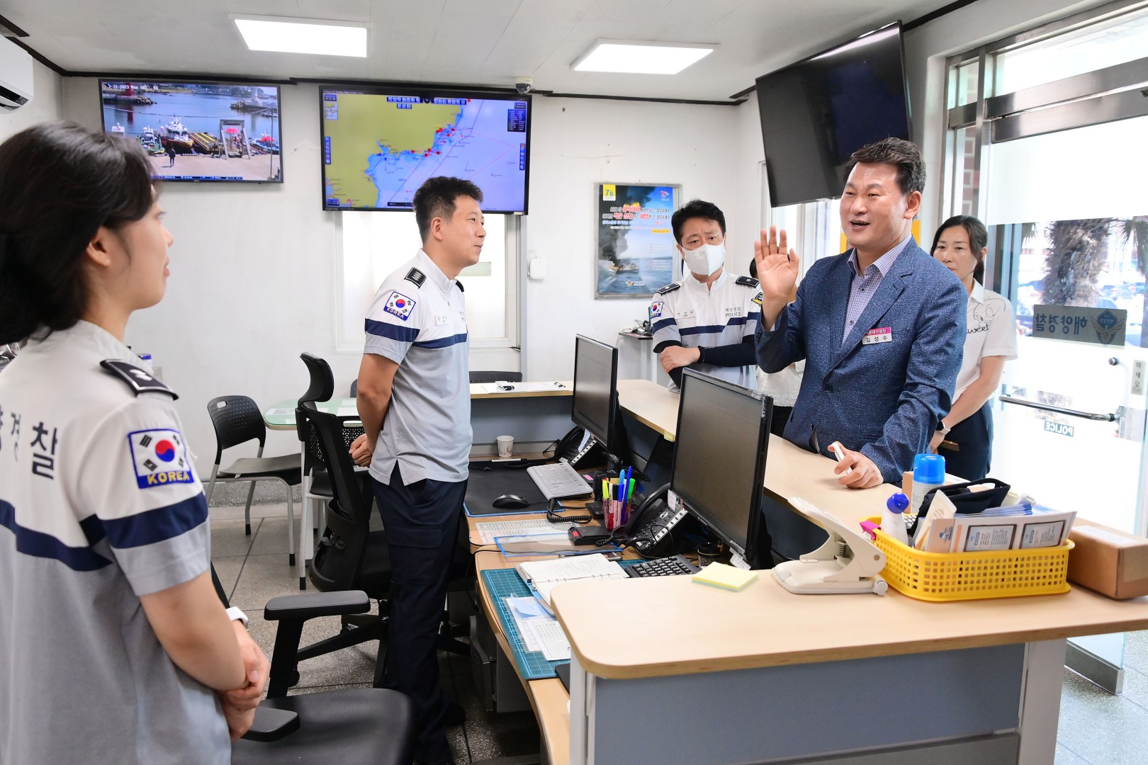 해수욕장 운영 유관기관 근무자 격려(송정) 6