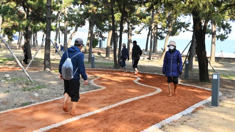 송림공원 황톳길 조성사업 준공식