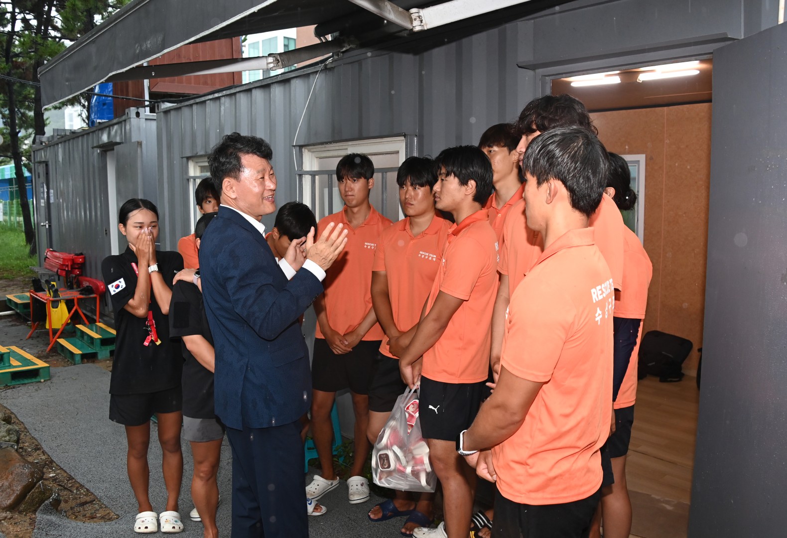 송정해수욕장 격려방문 13