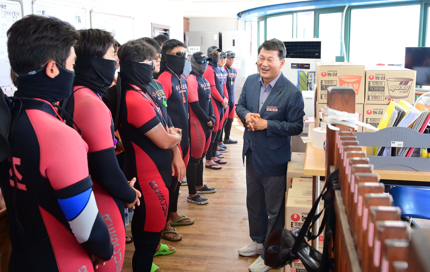 해수욕장 운영 유관기관 근무자 격려(해운대) 6