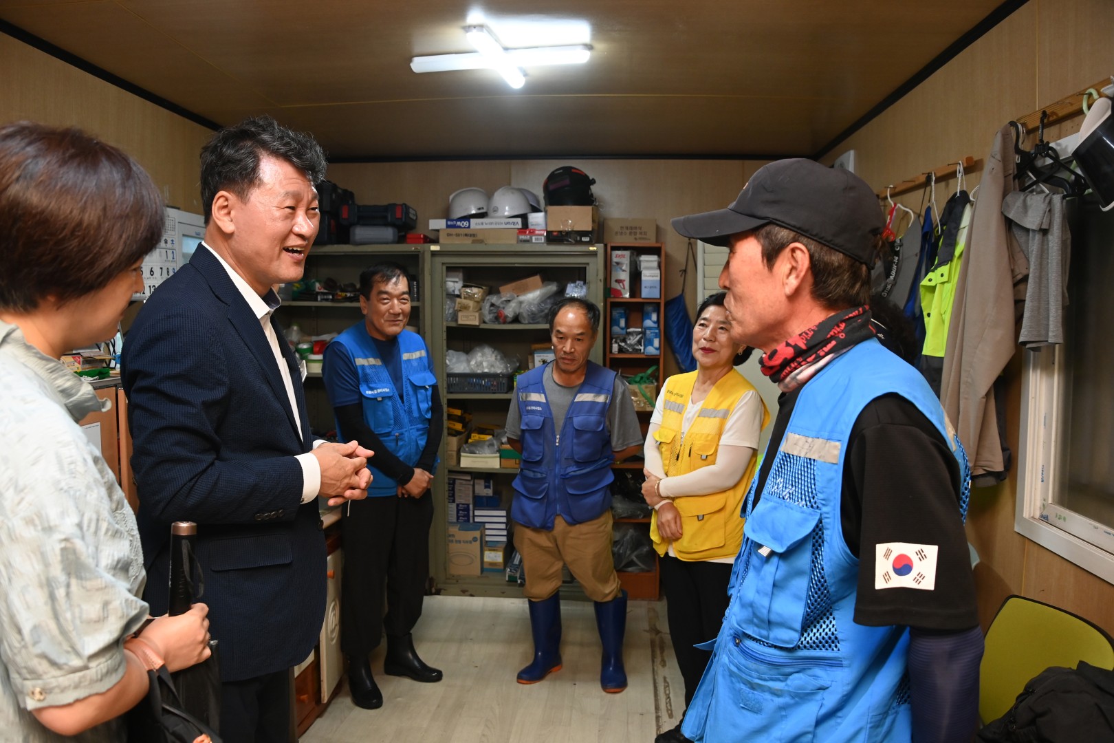 송정해수욕장 격려방문 6