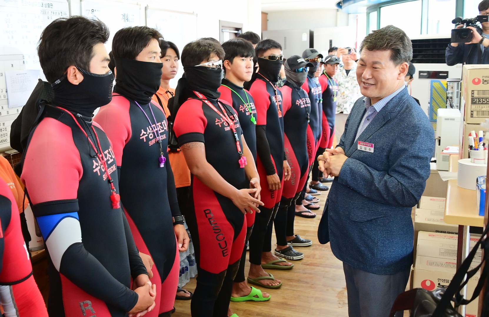 해수욕장 운영 유관기관 근무자 격려(해운대) 1
