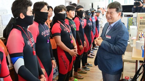 해수욕장 운영 유관기관 근무자 격려(해운대)