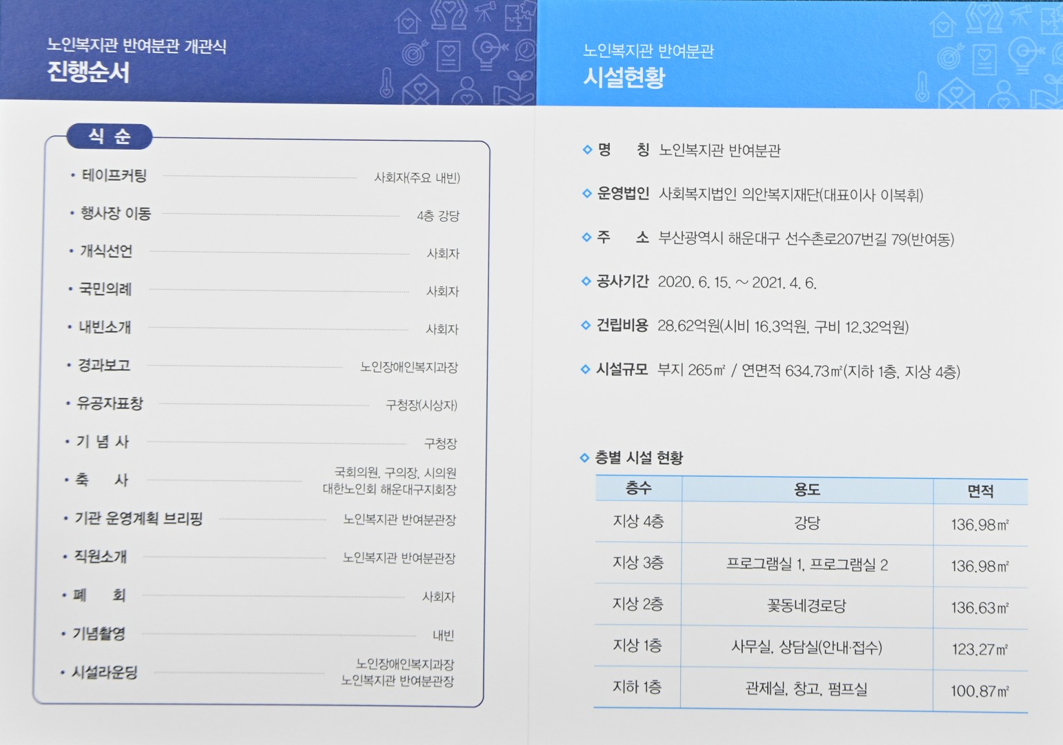 노인 복지관 반여분관 30