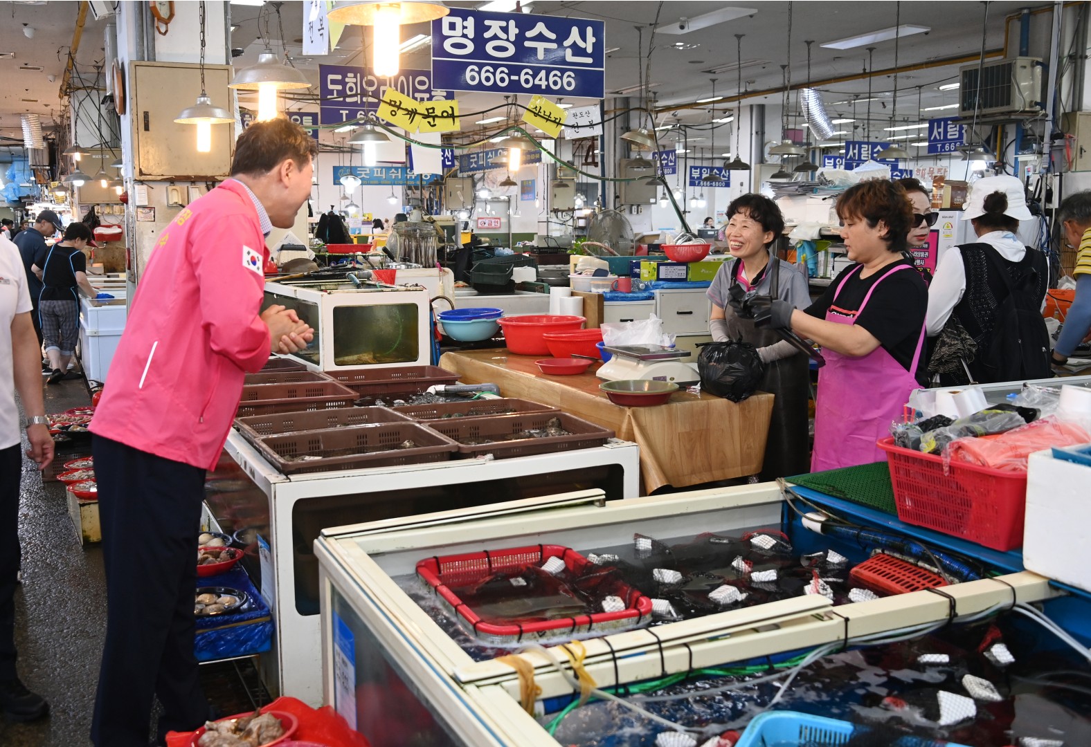 추석 맞이 전통시장 방문(반여농산물시장) 5