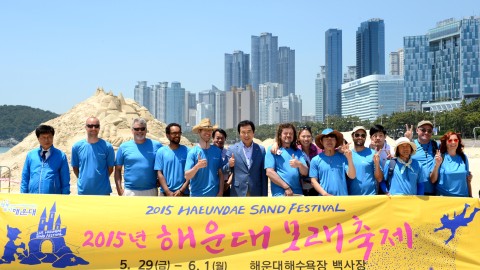 150521-2015 모래축제 모래작가 단체사진 및 제작모습