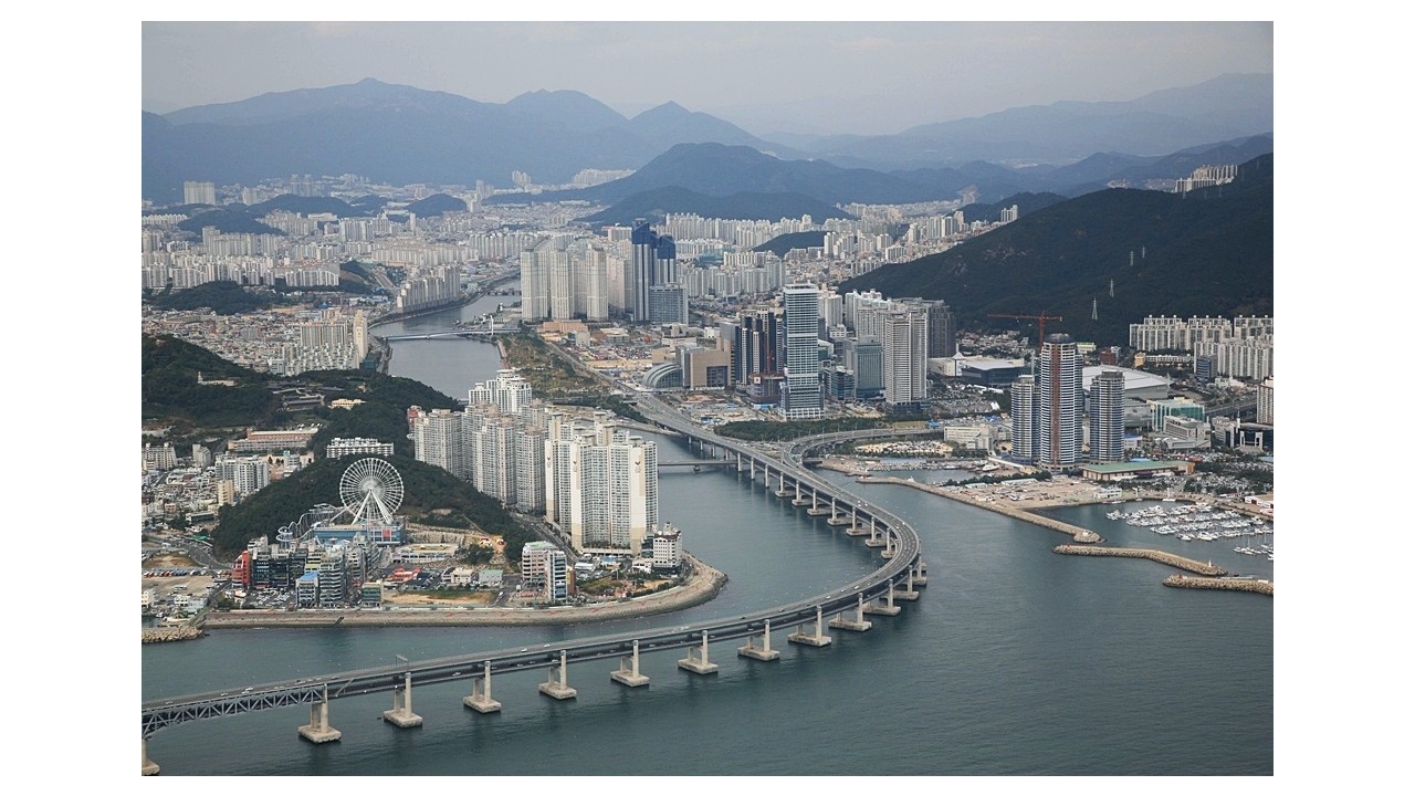 수영만 항공 촬영