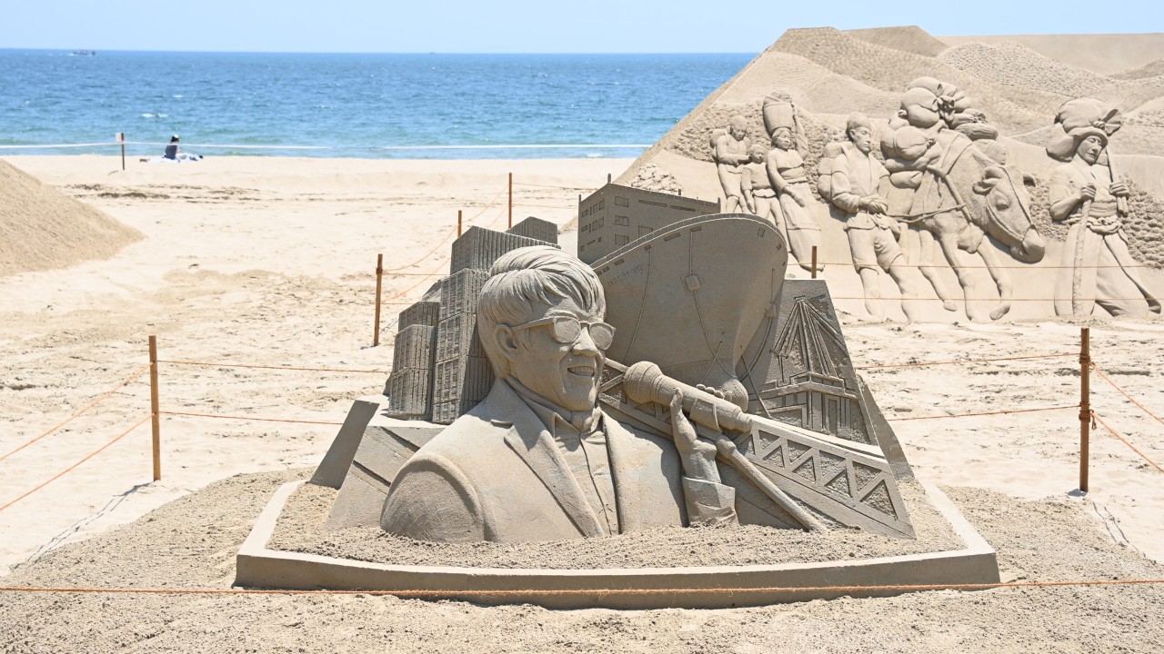 해운대 모래축제 모래 작품