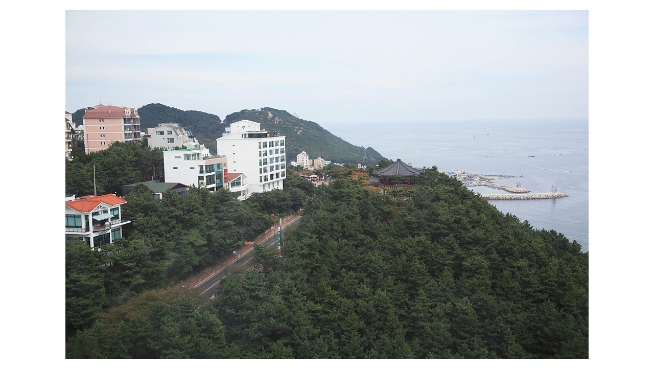 달맞이 고개 항공 촬영
