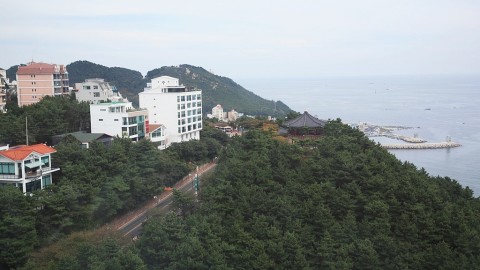 달맞이 고개 항공 촬영