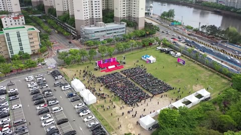 해운대구 신청사 기공식 항공촬영(2024.04)